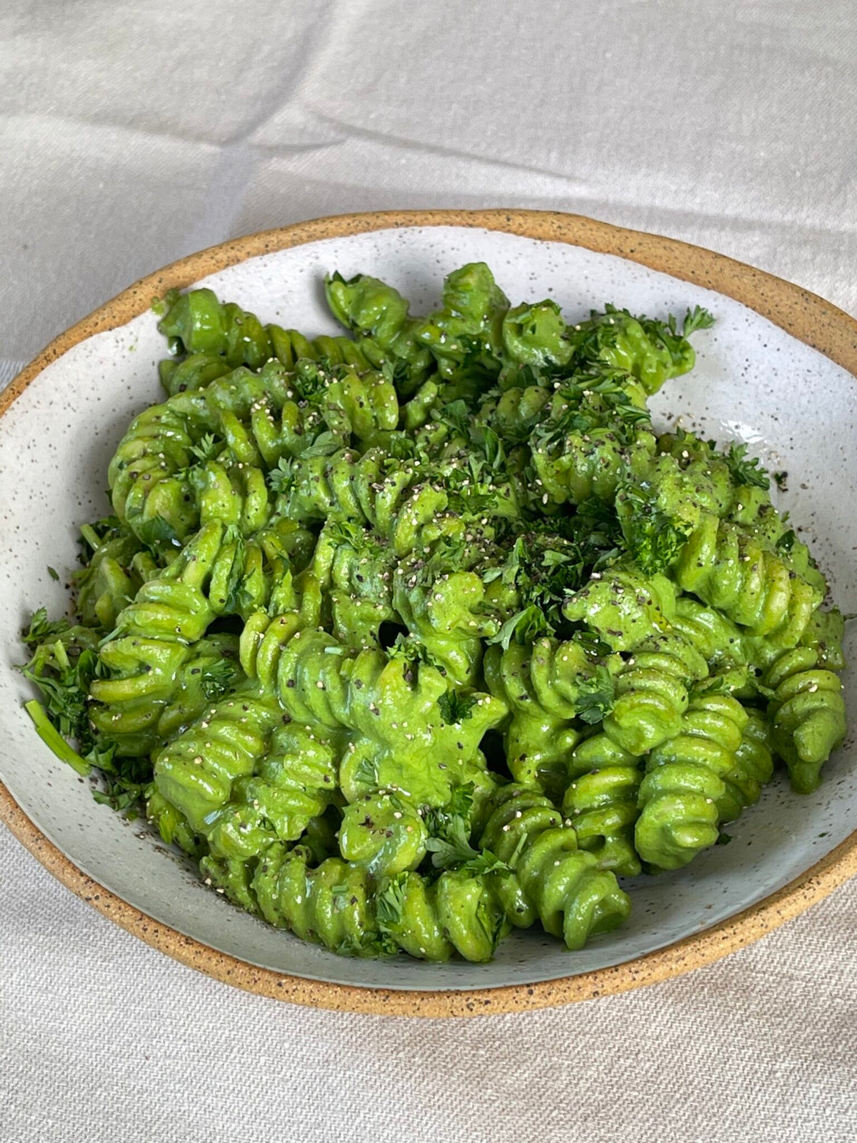 Velvety Green Pasta