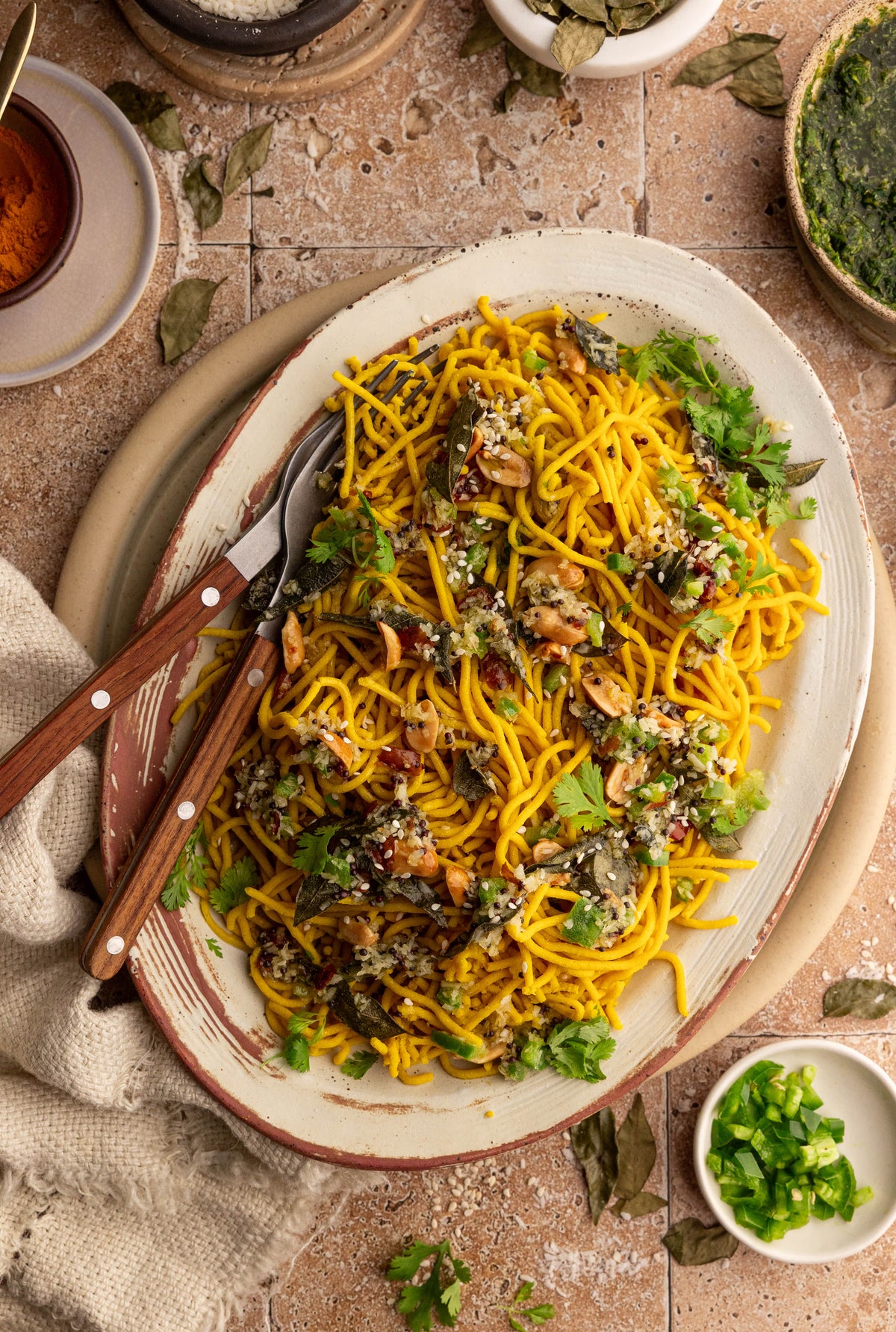 Vegan Protein Noodles (Khandvi)