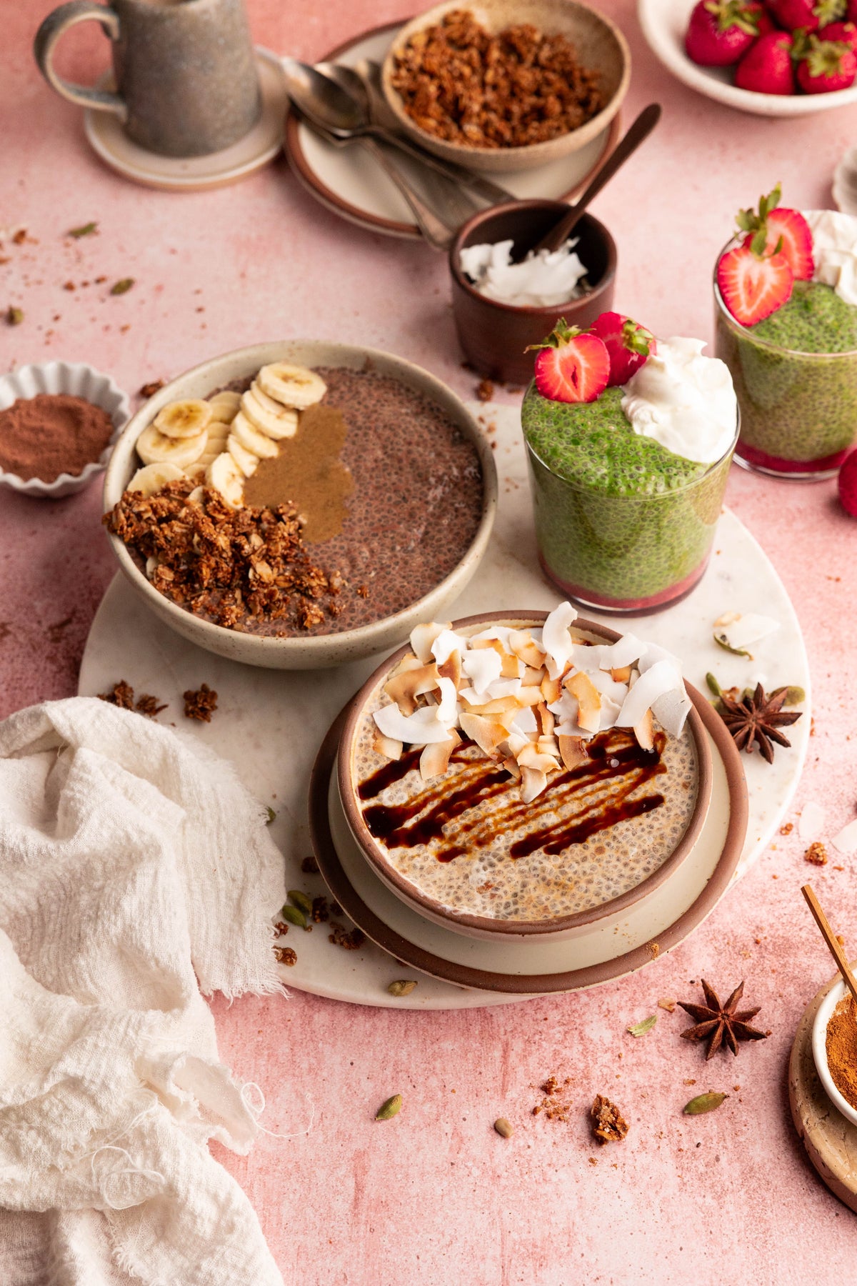 Chia Seed Pudding 3 Ways