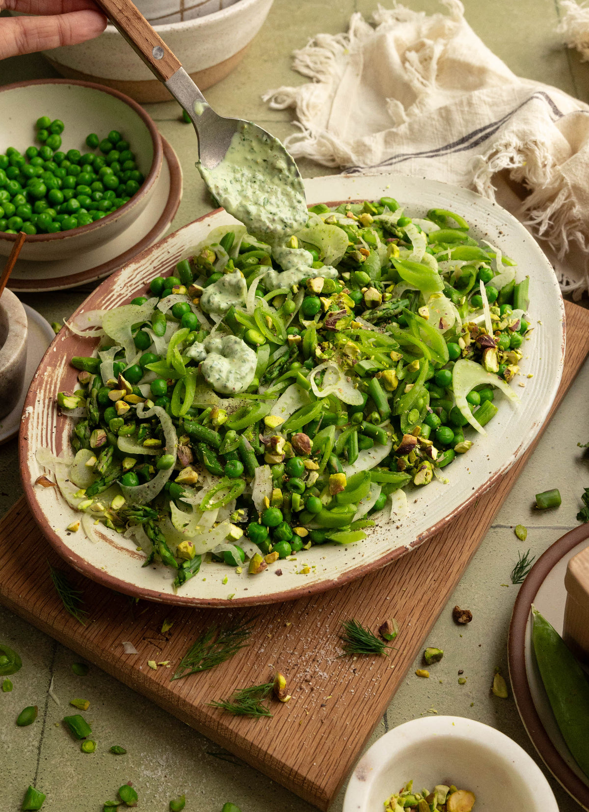 Crunchy Snap Pea Salad with Lemon & Herbs