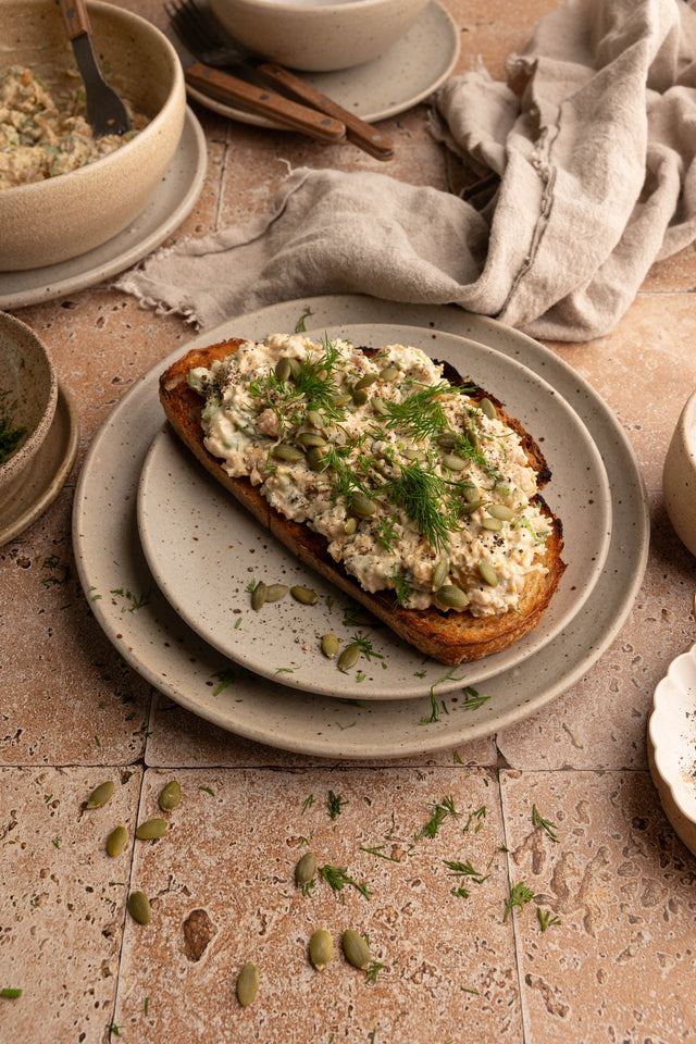Chickpea Salad on Toast