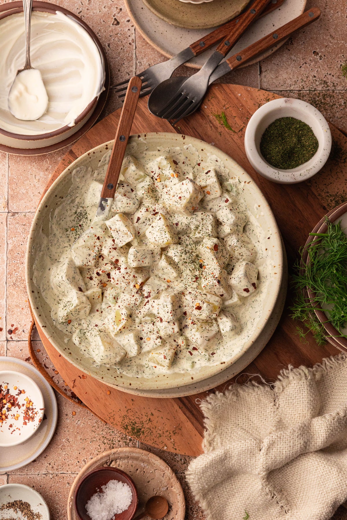 The Best Creamy Potato Salad (Dairy-Free & Healthier)