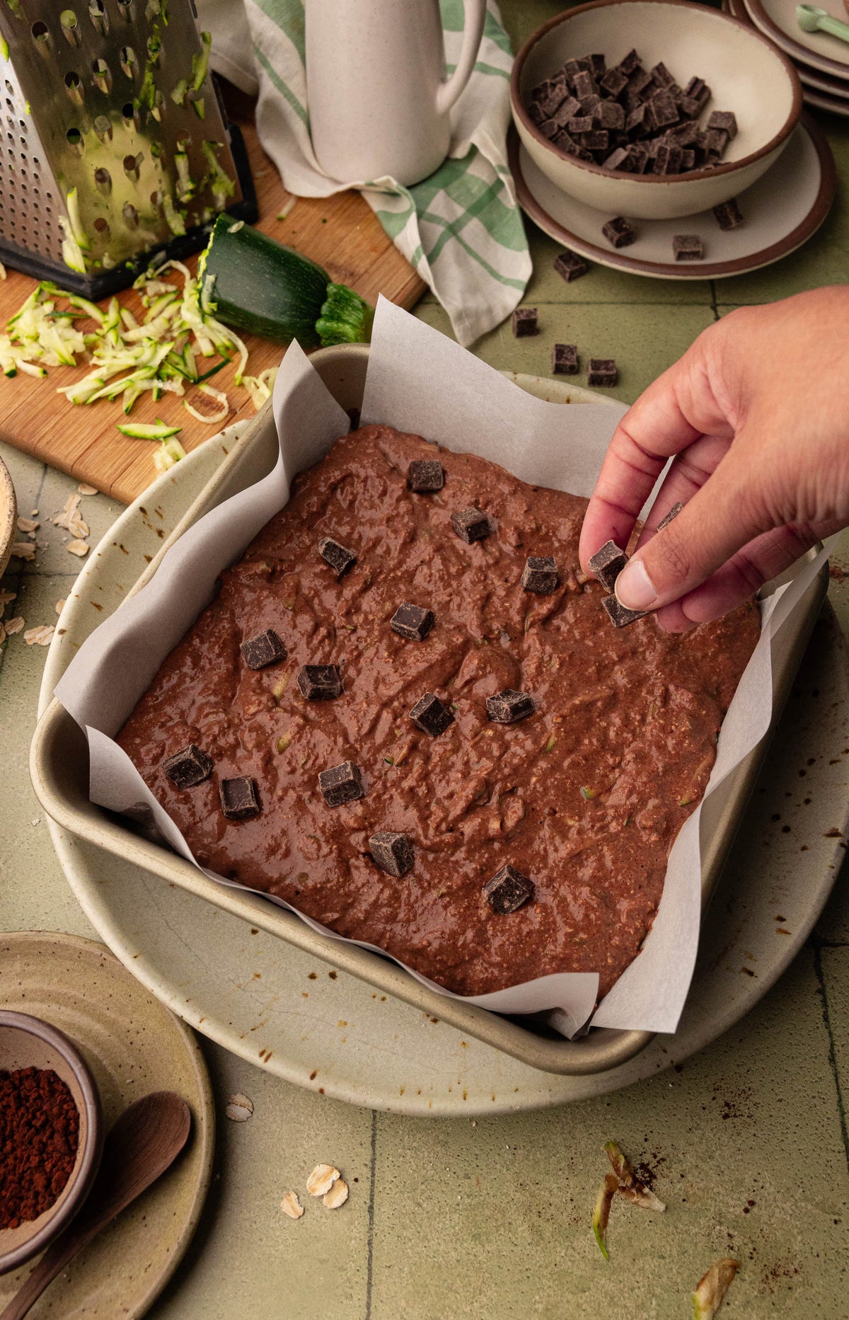 Moist Zucchini Brownies