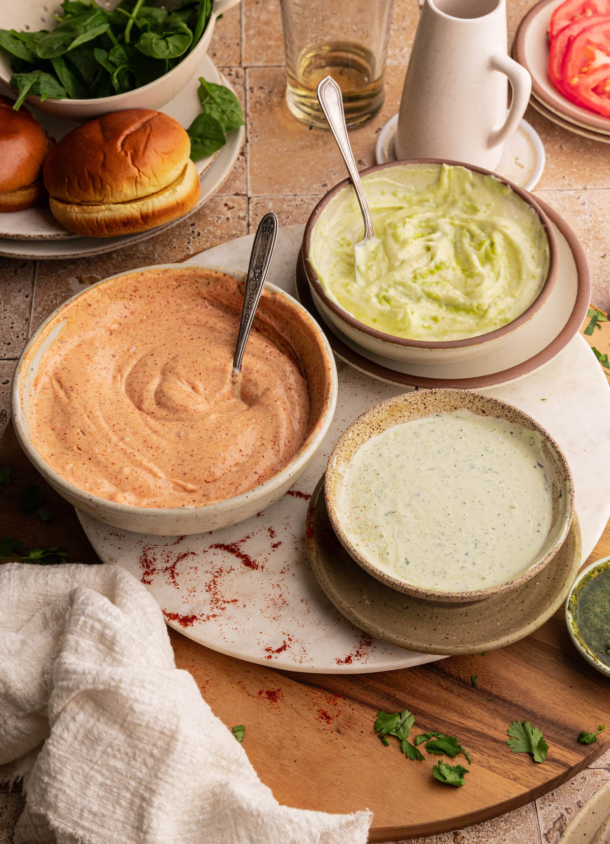 Three Bold Vegan Mayo Recipes: Chipotle, Wasabi, and Mint Coriander