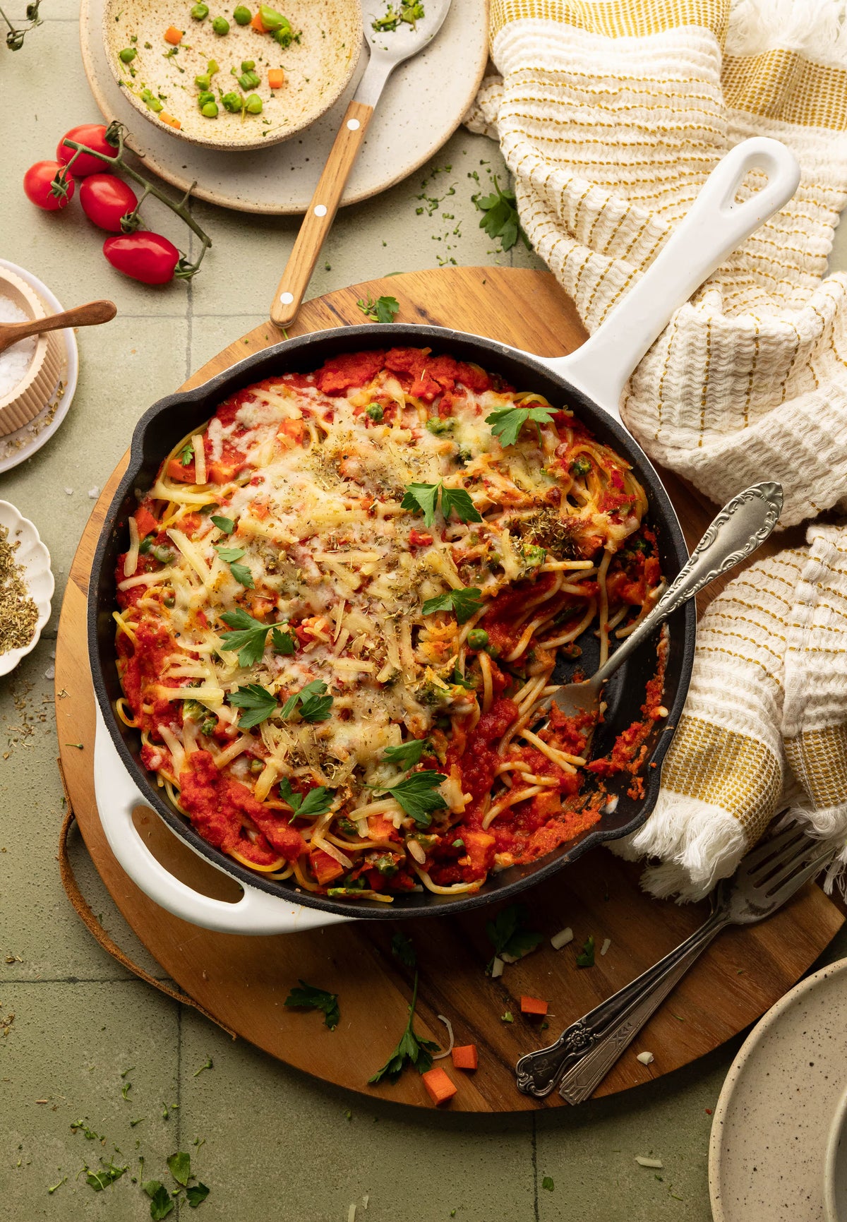 Spaghetti Lasagne Bake (Vegan + Gluten-Free)