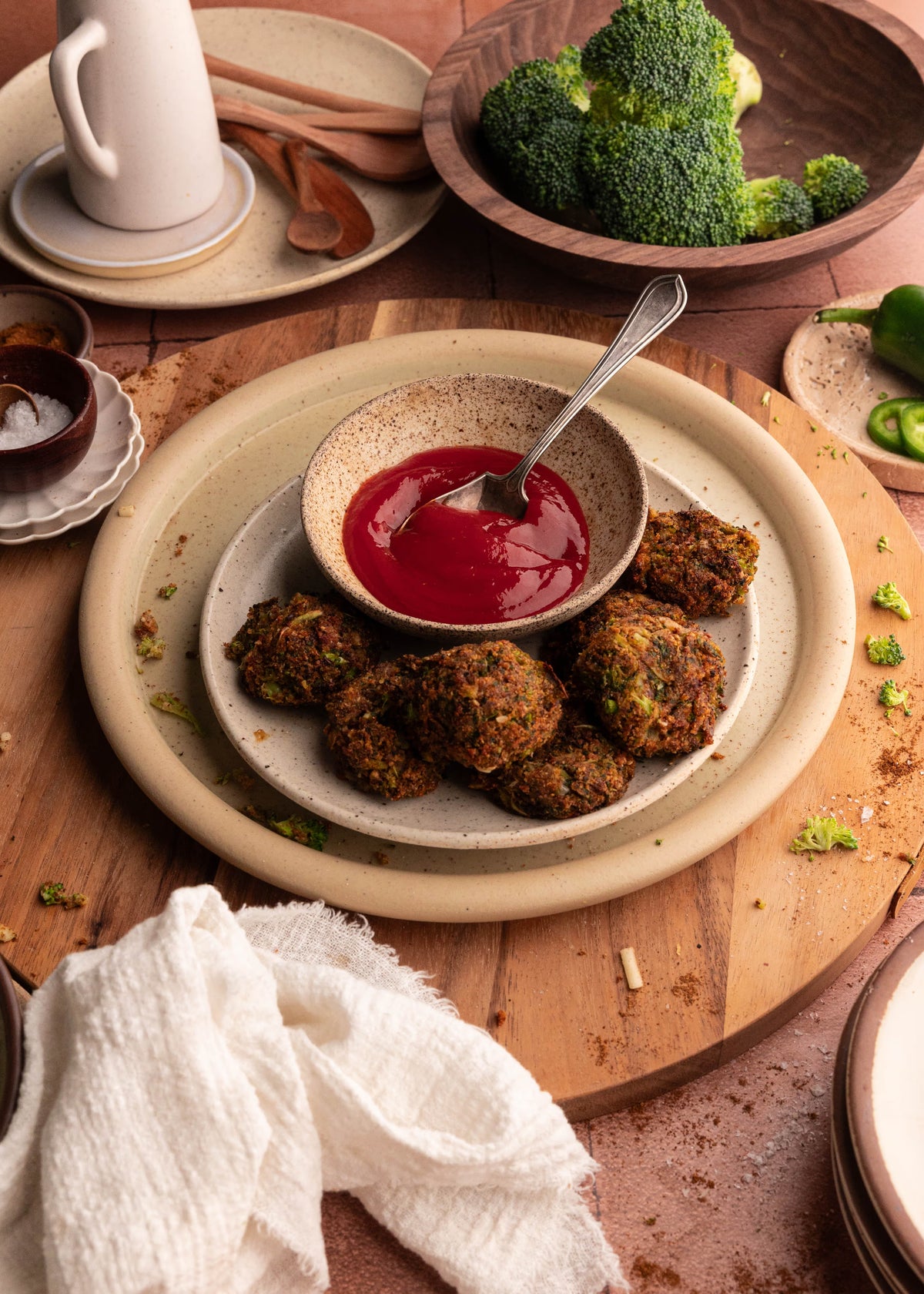 Cheesy Stuffed Broccoli Bites