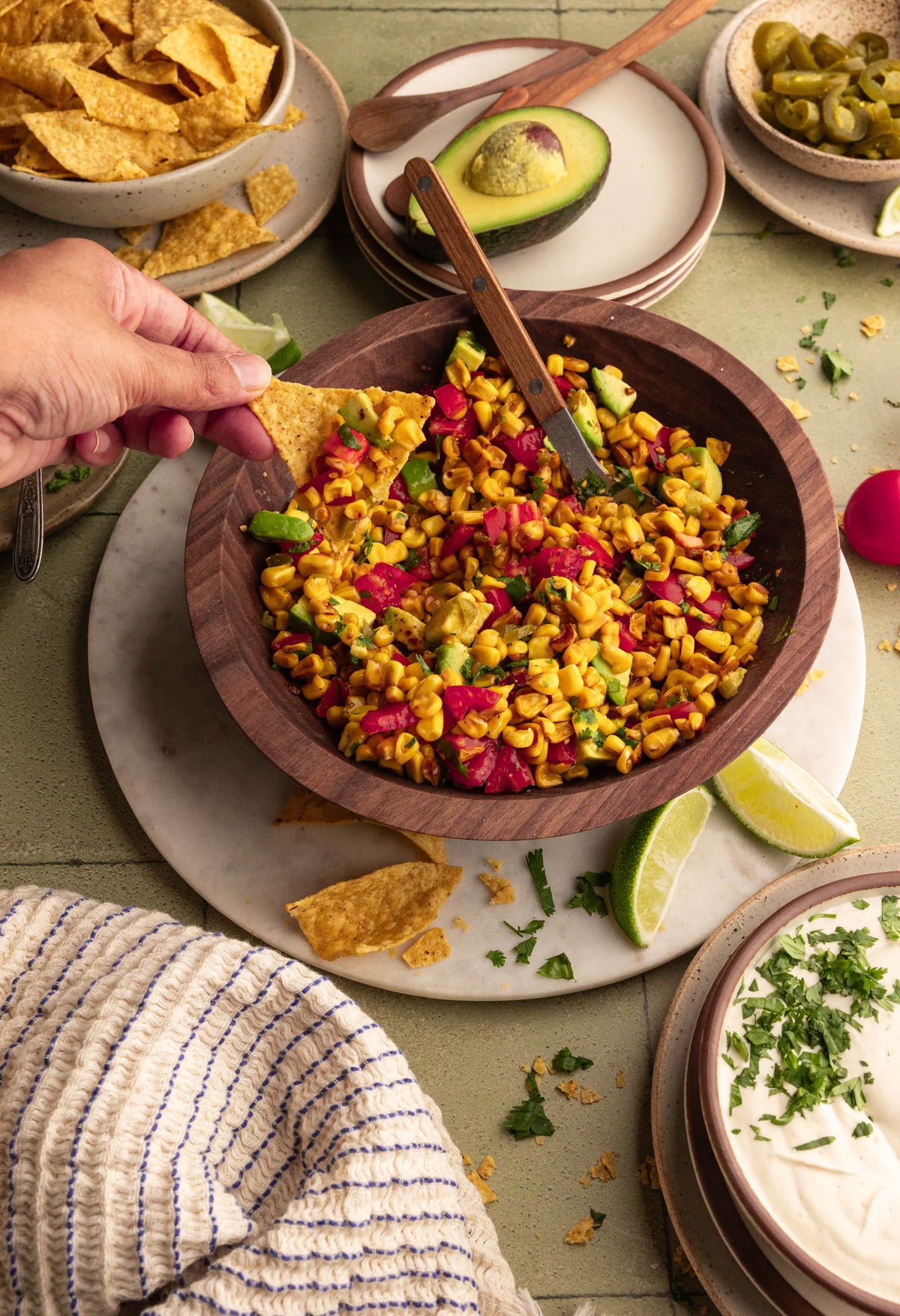 Grilled Corn Salsa