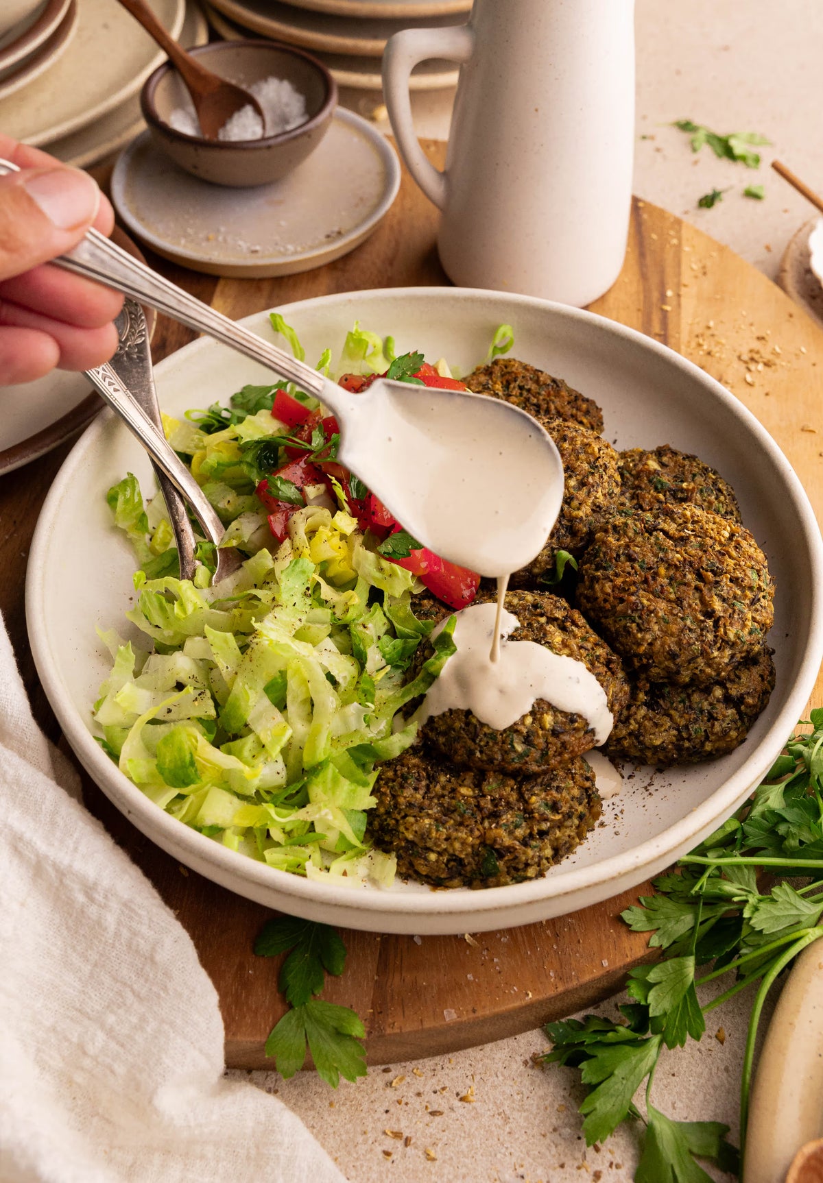 Crispy Sprouted Moong Falafel