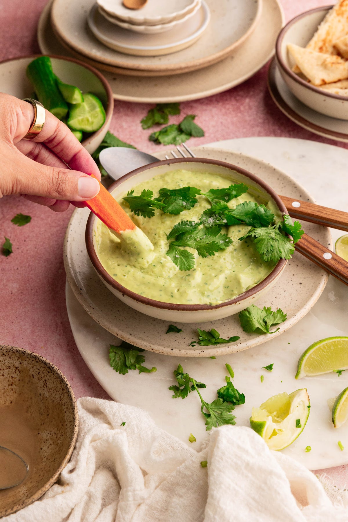 Creamy Cilantro & Avocado Dip