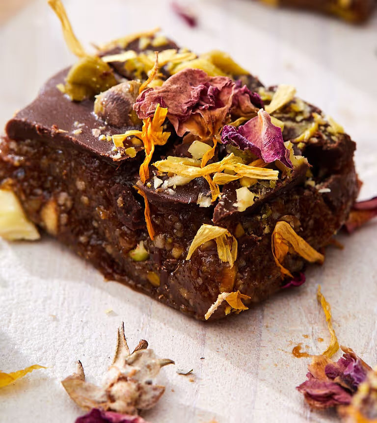 Vegan Cashew Rose & Chocolate Kaju Katli (Indian Fudge Recipe)
