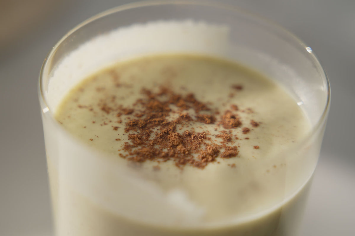 Avocado Almond Smoothie with Coconut Milk & Warming Spices