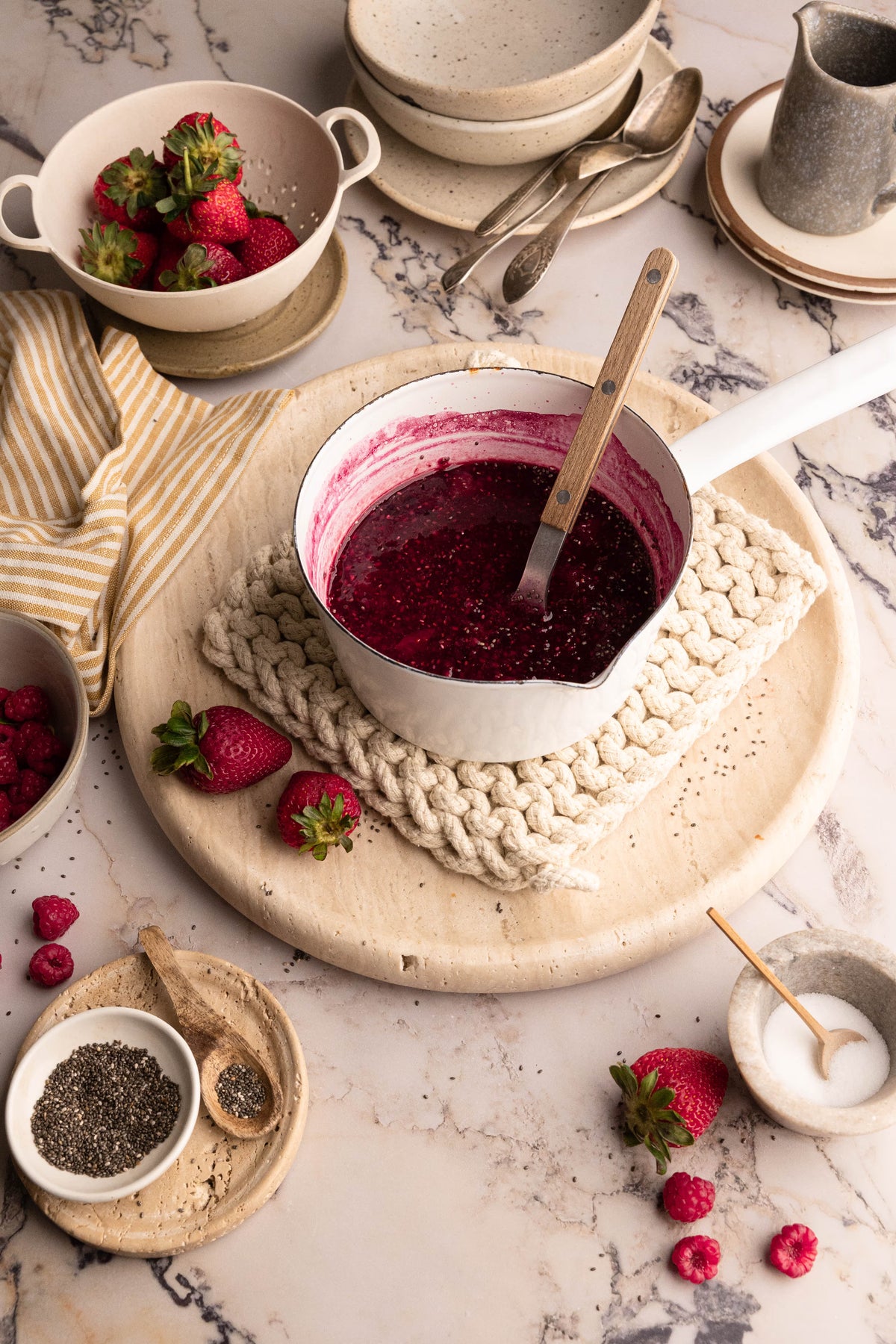 Low-Sugar Berry Chia Compote