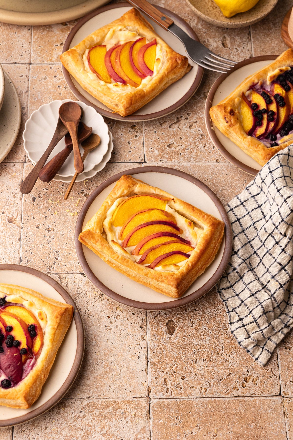 Easy Summer Peach Tartlets