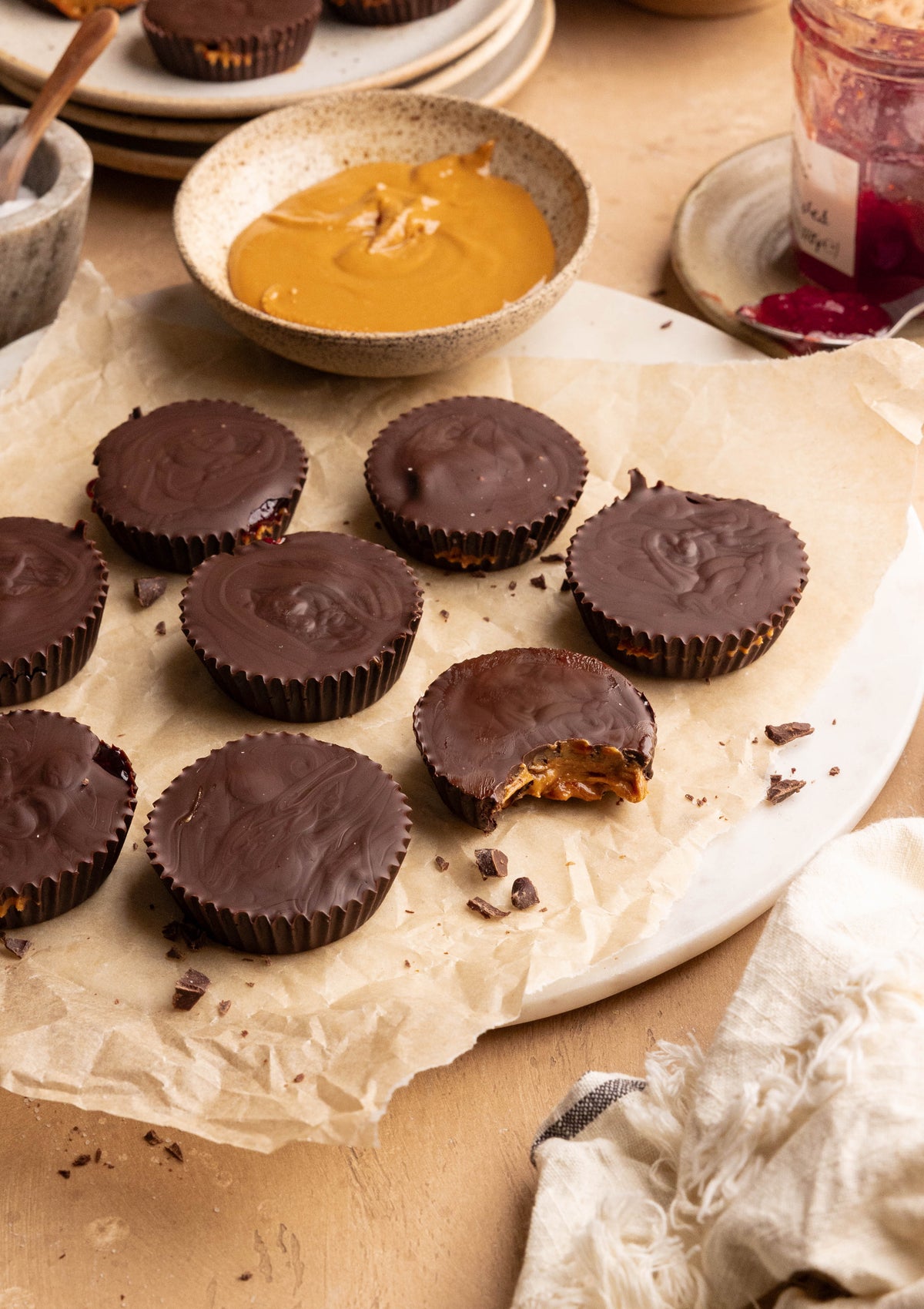 No-Bake Peanut Butter and Jelly Cups