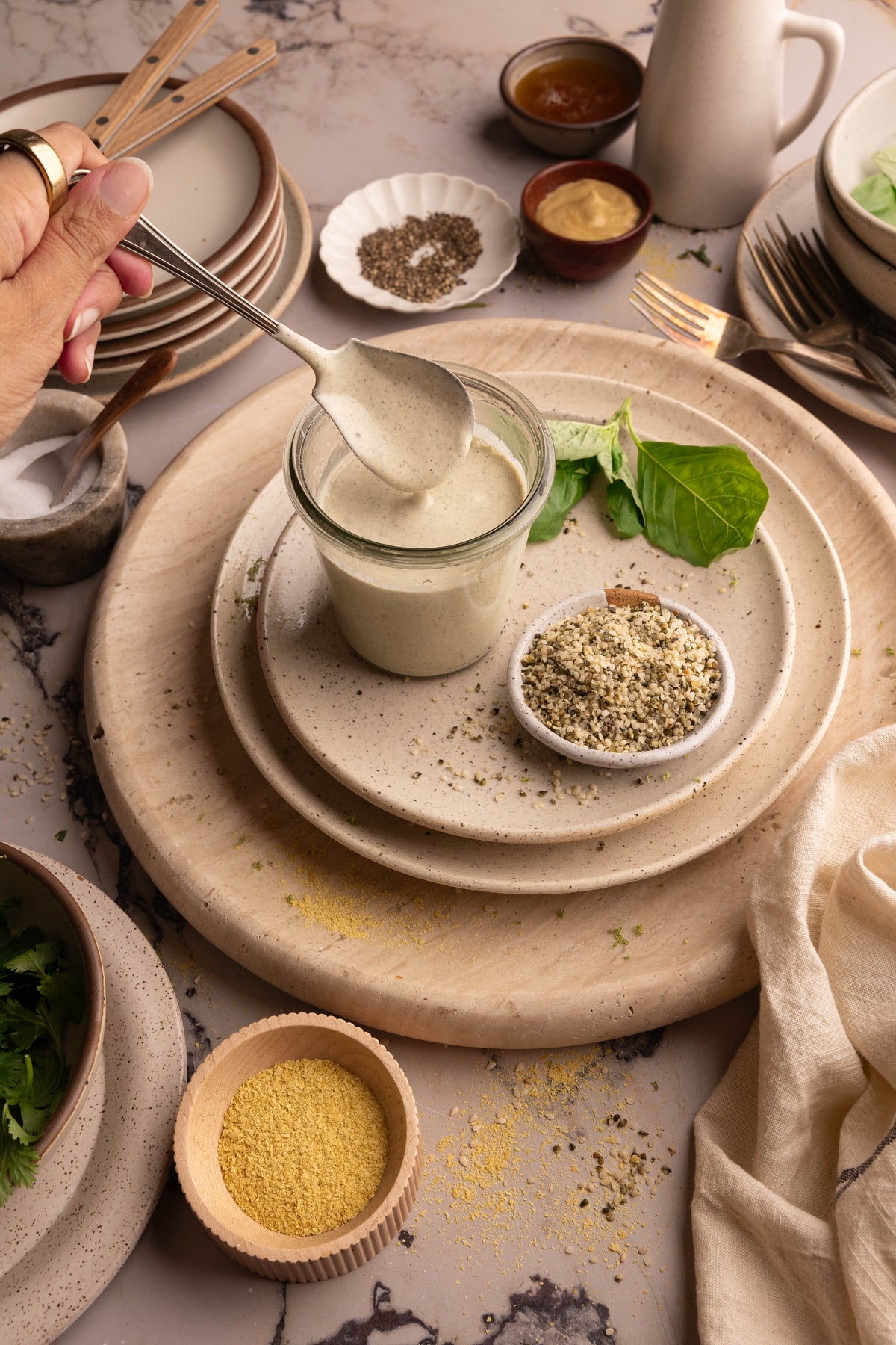 Creamy Vegan Caesar Dressing
