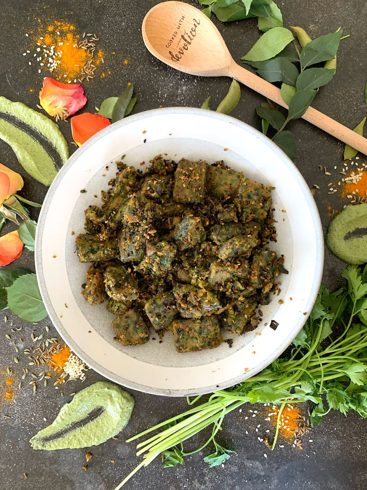 Crispy Cilantro Bites