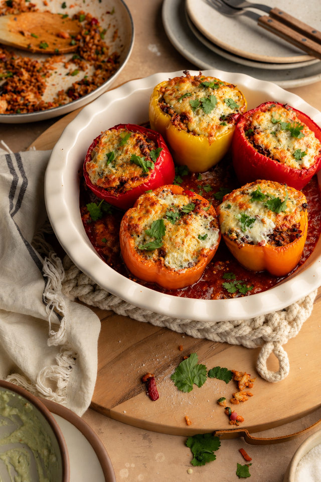 High Protein Stuffed Peppers