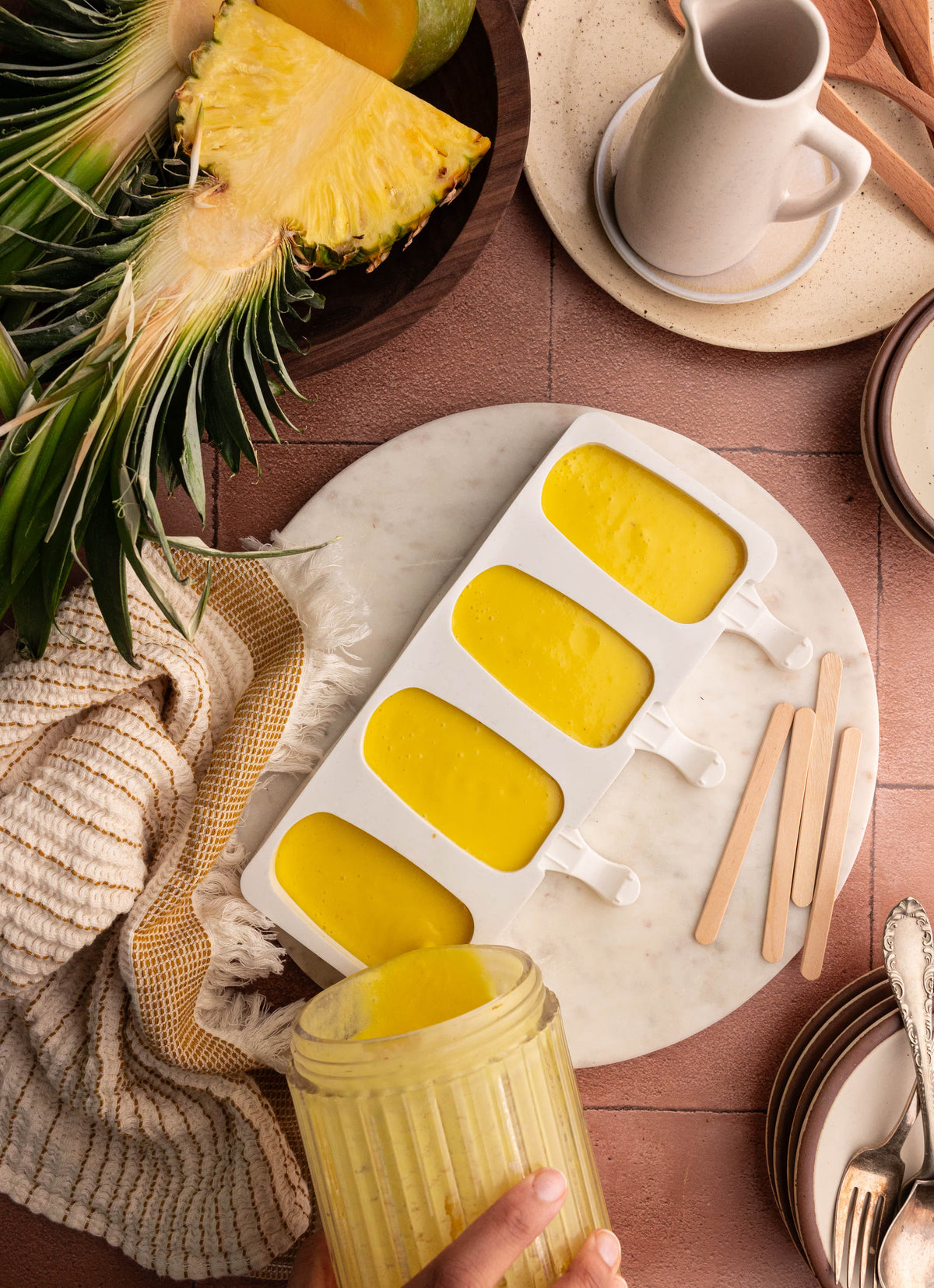 l Mango Pineapple Smoothie Popsicles