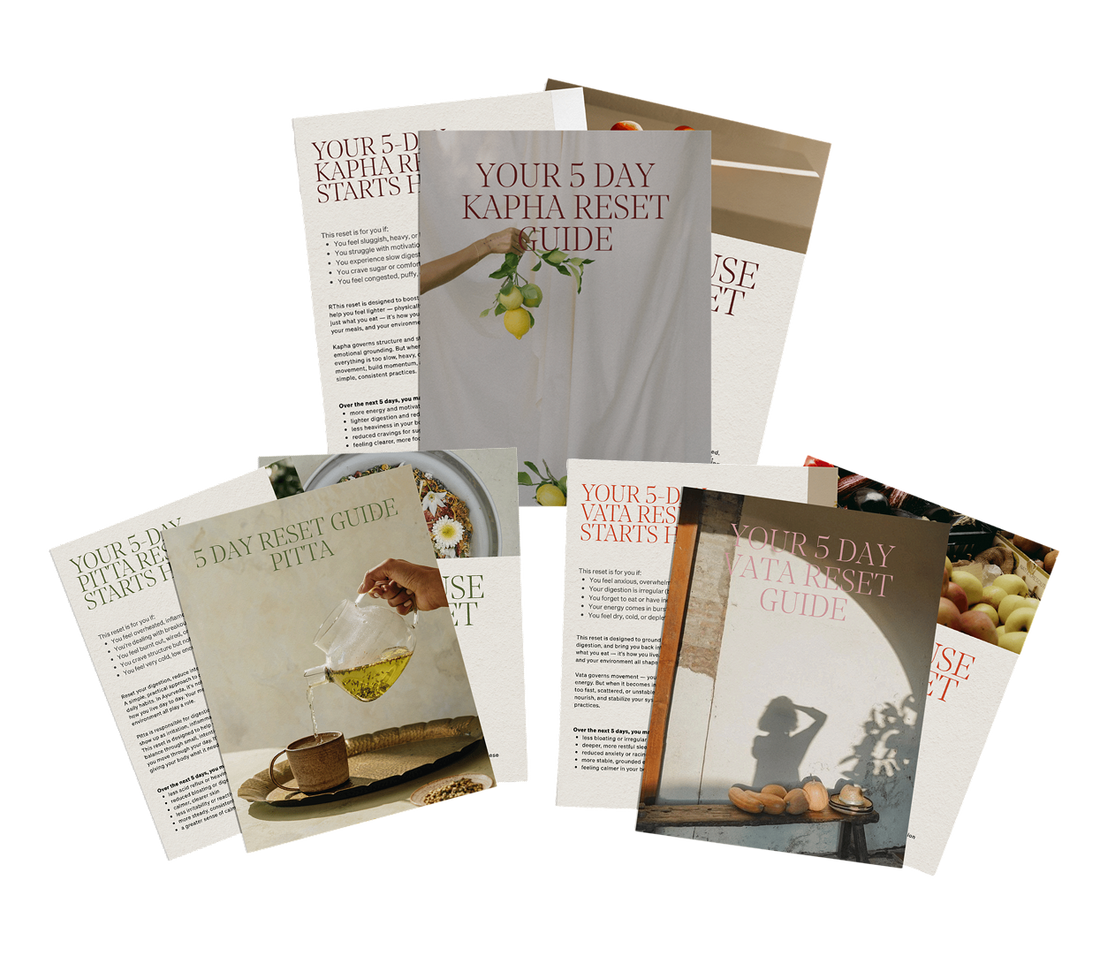 Bundle of three Dosha Reset Guide